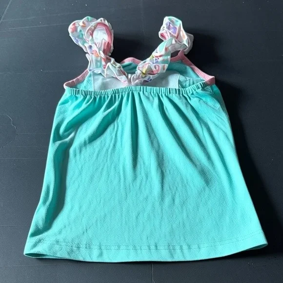 Colorful Ruffled Skort Set with Seahorse Design- Size 10 - Picture 4 of 8